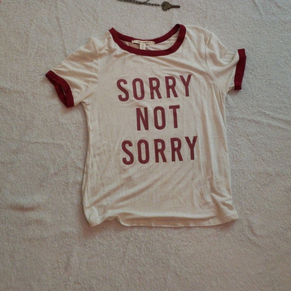 miami Tops - Miami sorry not sorry t shirt.